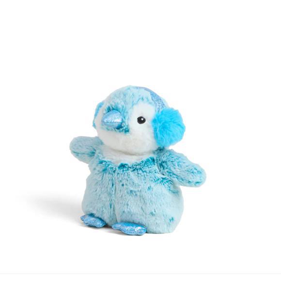 Blue Winter Penguin Warmies Junior