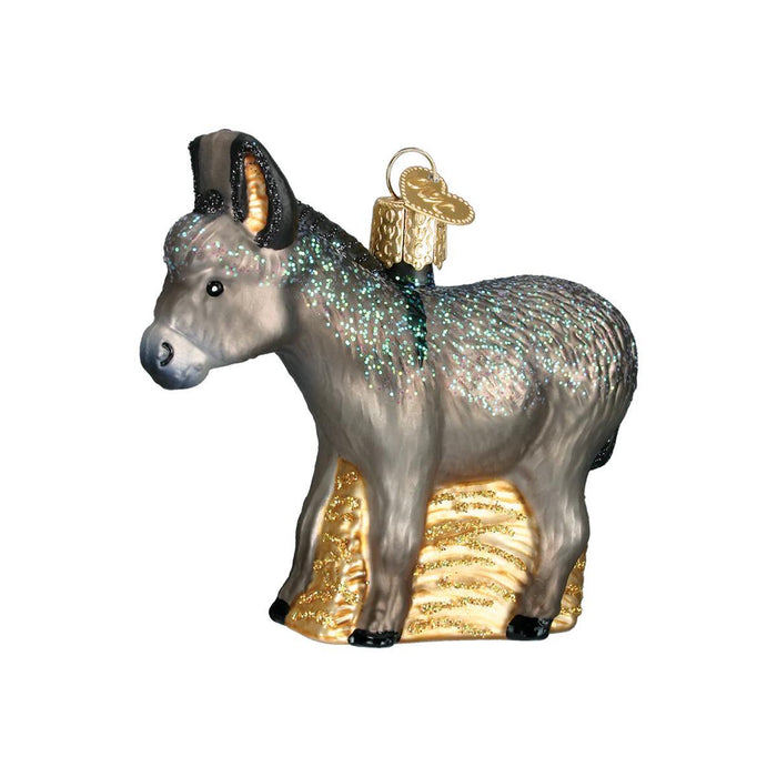 Donkey Glass Ornament