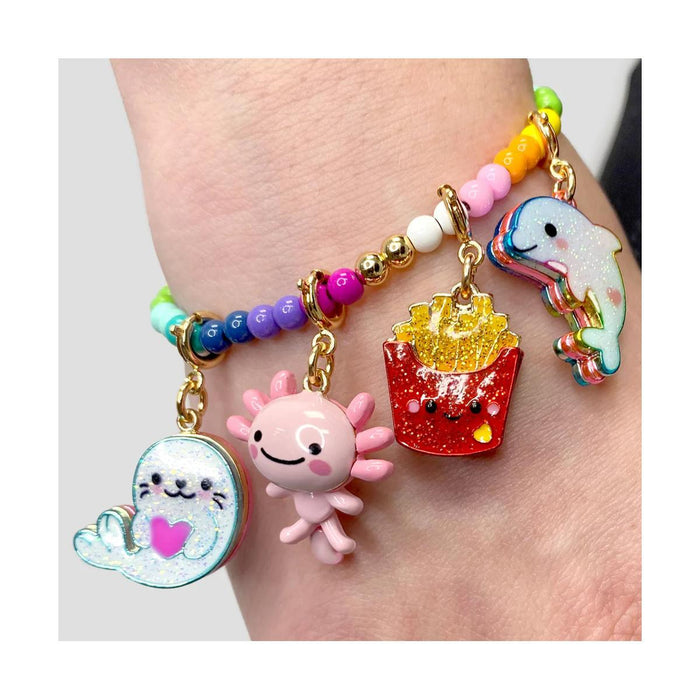 Charm It! Gold Glitter Dolphin Charm