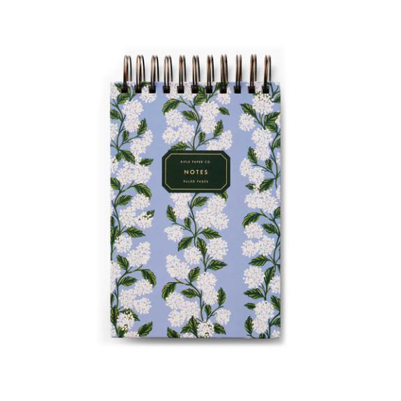 Hydrangea Desktop Spiral Notepad