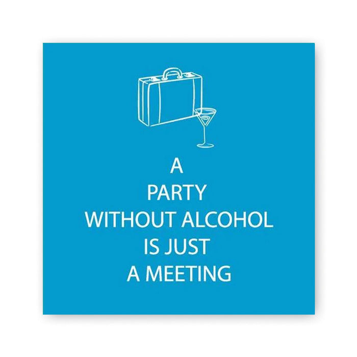 Just A Meeting Beverage Napkins
