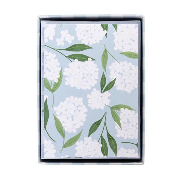 White Hydrangea Boxed Cards