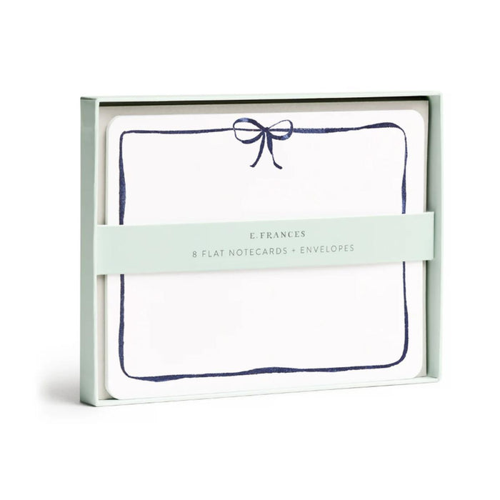 Navy Bow Flat Notes