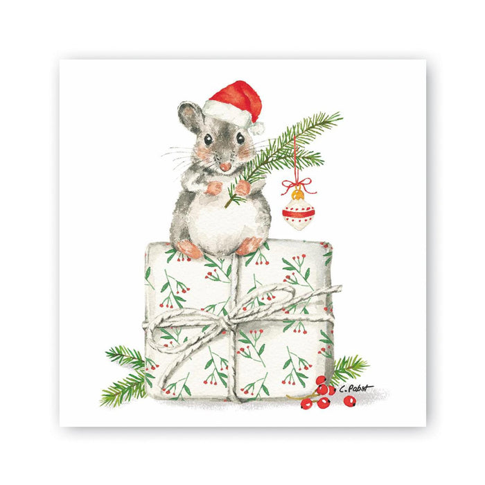 Christmas Mouse Beverage Napkins