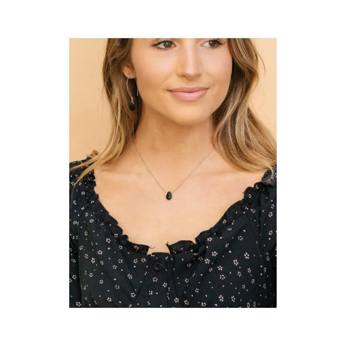 Soul Full of Life Necklace- Black Onyx for Stress Relief