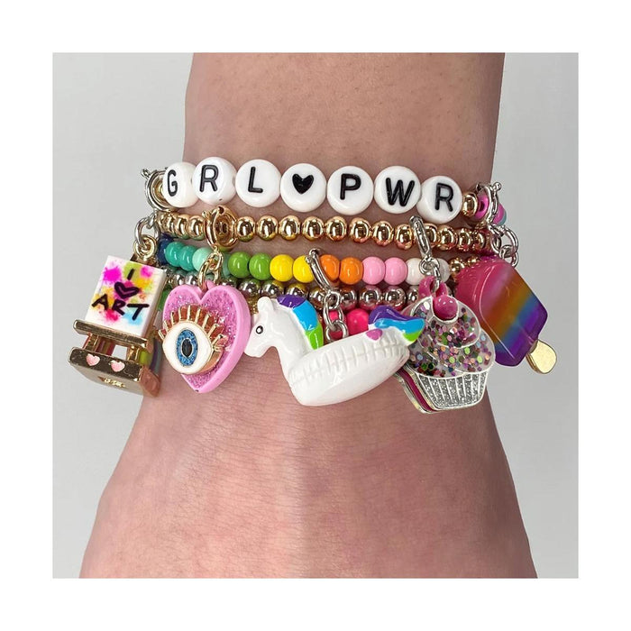 Charm It! Silver Rainbow Unicorn Float Charm