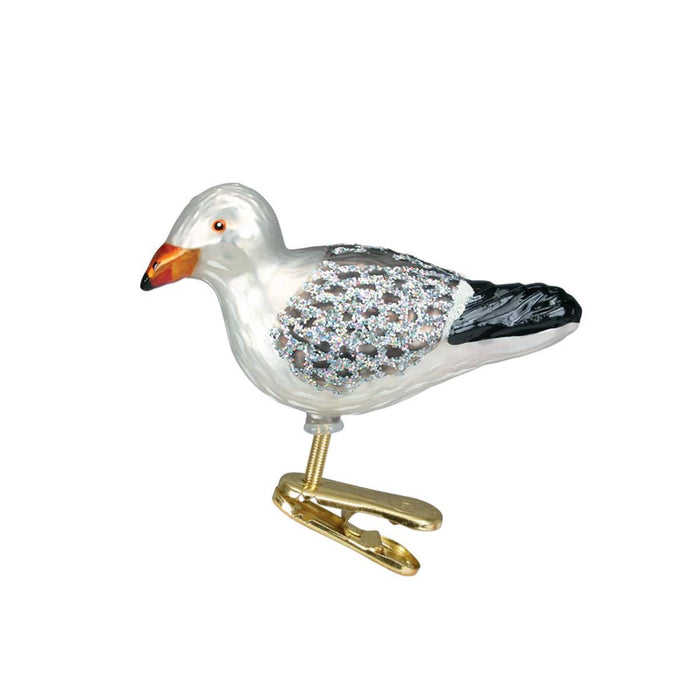 Seagull Glass Ornament