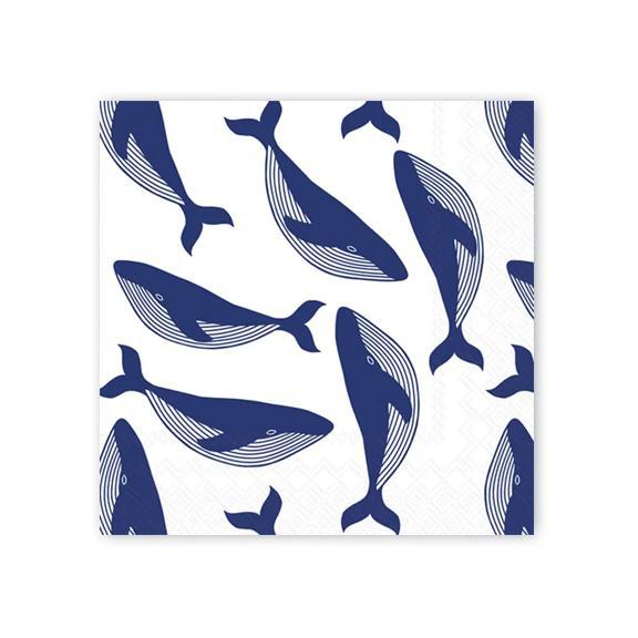Whale Beverage Napkins