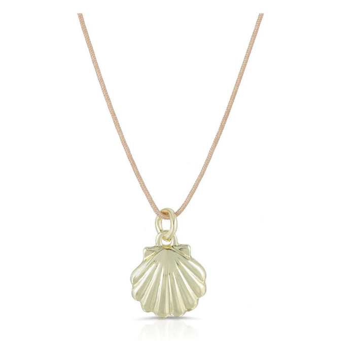 Ocean Life Gold Shell Necklace