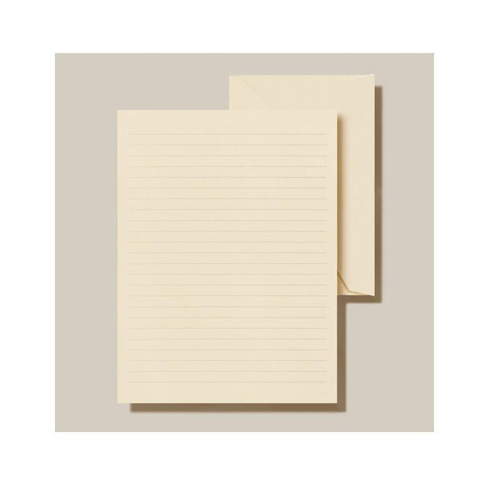 Ecru Ruled Letter Sheets
