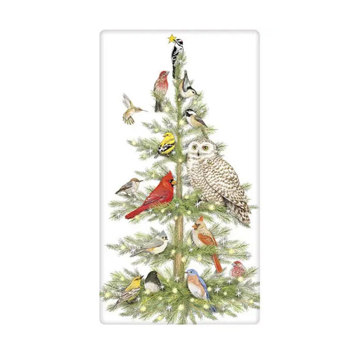 Owl Tree Holiday Flour Sack Towel