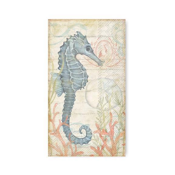 Seahorse & Coral Guest Towels