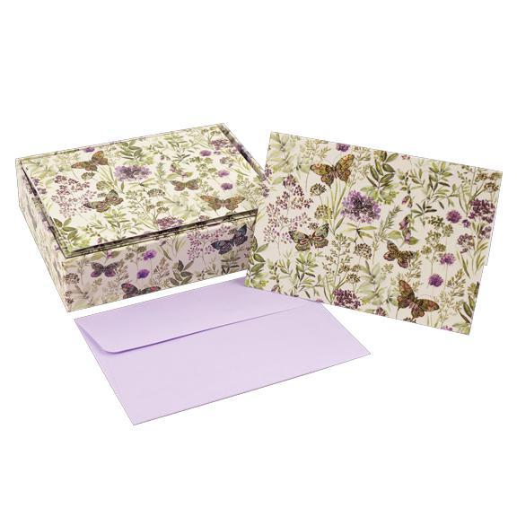 Amethyst Butterfly Boxed Notes
