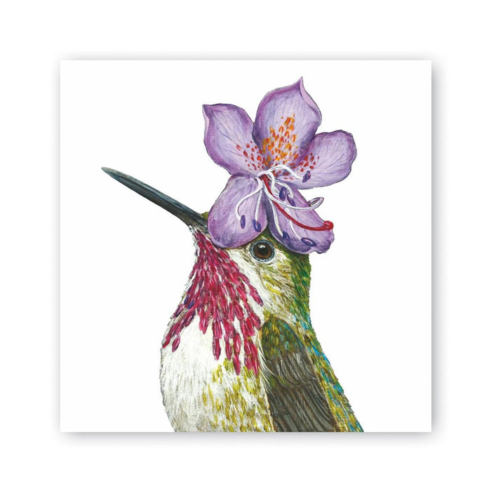 Pat Hummingbird Beverage Napkins