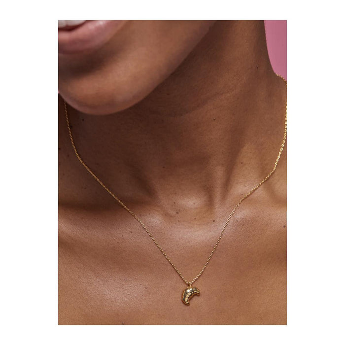 Croissant Necklace - Gold Plated