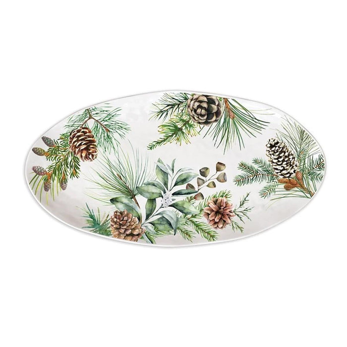 White Spruce Melamine Oval Platter