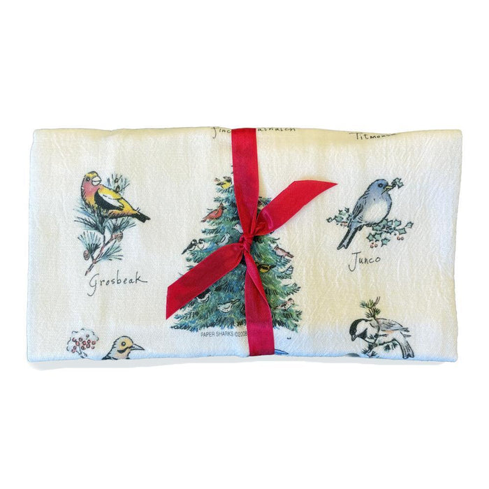 Christmas Birds & Tree Flour Sack Towel