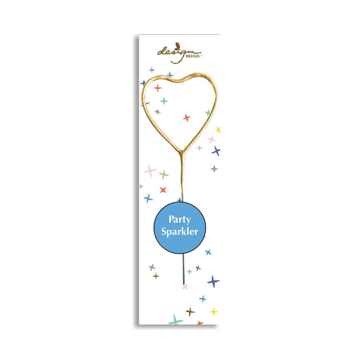 Gold Sparkler - Heart