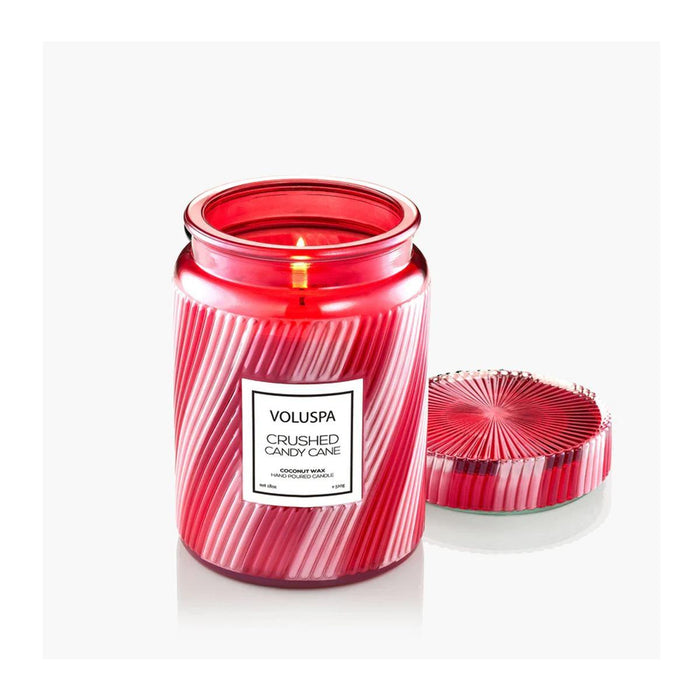 Holiday Crushed Candy Cane Large Jar Candle