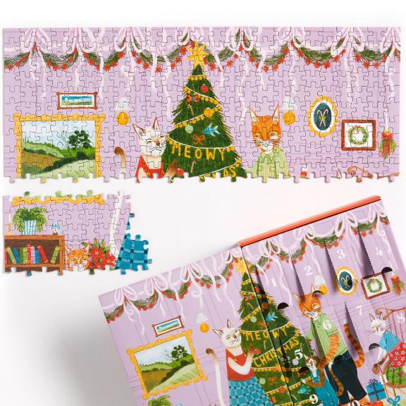 Meowy Christmas Countdown Puzzle