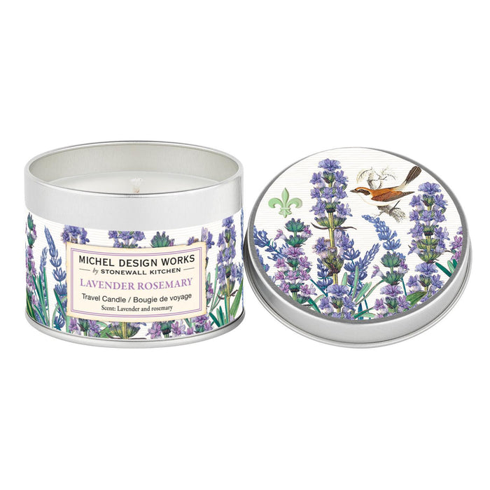 Lavender Rosemary Travel Tin Candle