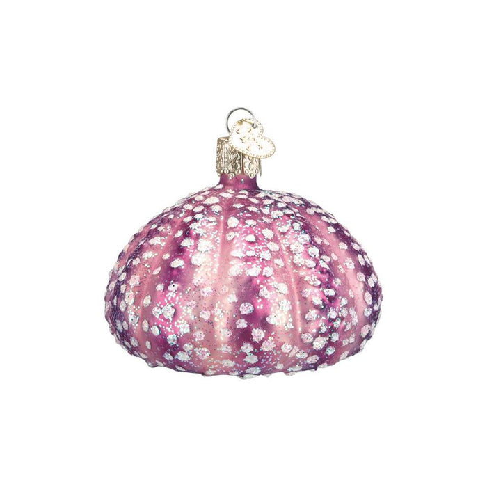 Purple Urchin Glass Ornament