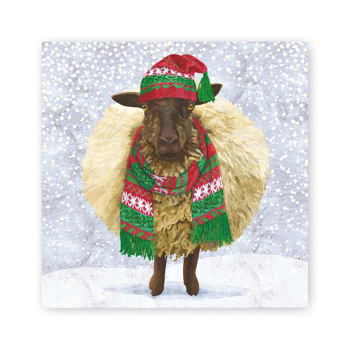 Winter Wool Beverage Napkins