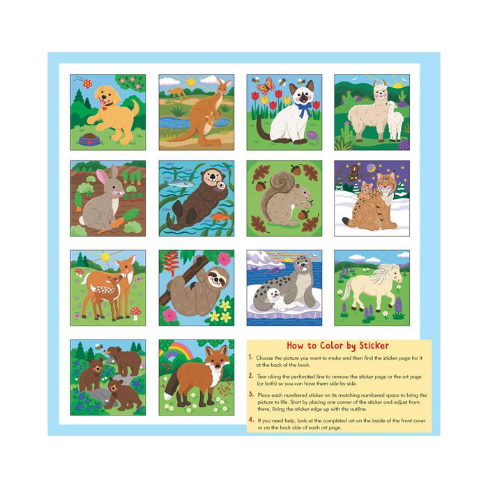 First Color by Sticker: Furry Friends
