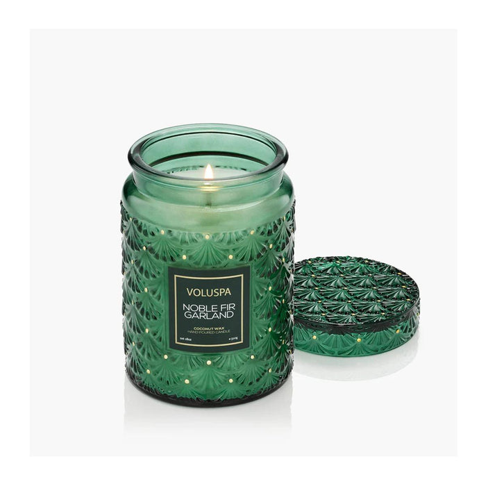 Holiday Noble Fir Garland Large Jar Candle