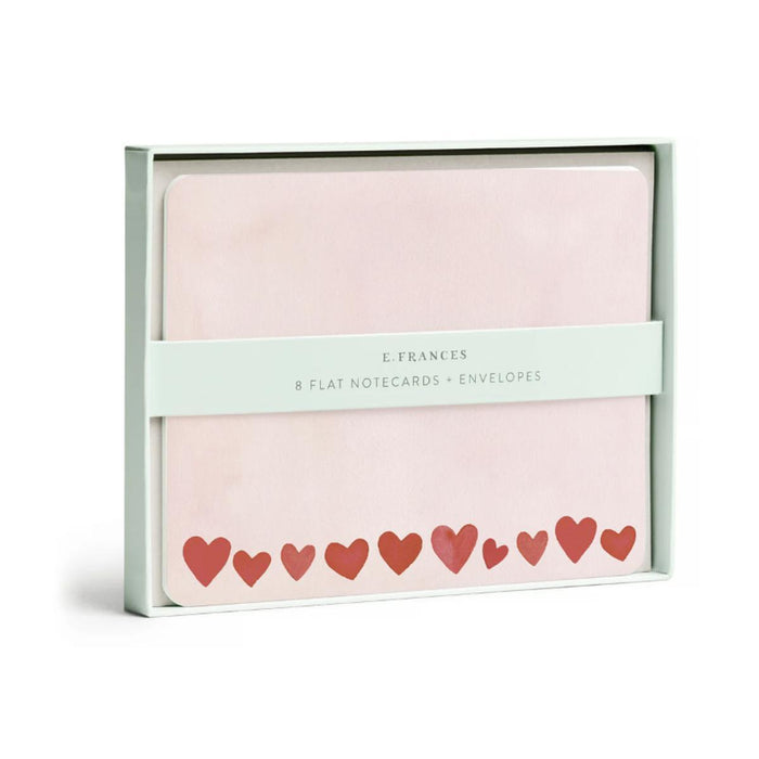 Mini Blush Hearts Flat Notes