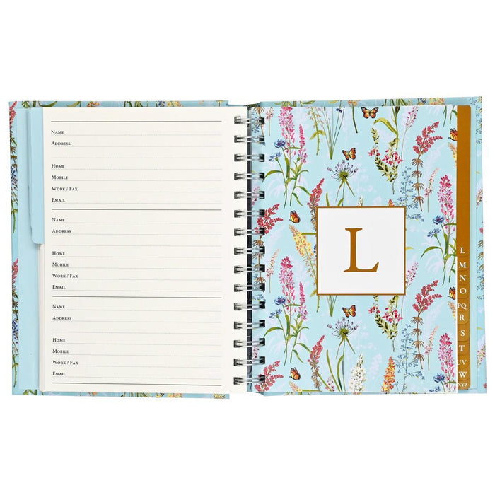 Blooms & Butterflies Large Address Book
