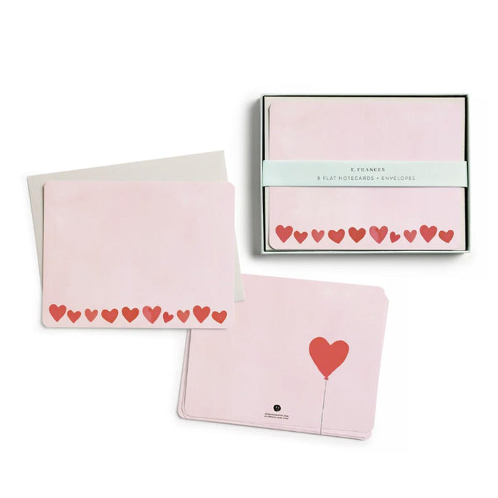 Mini Blush Hearts Flat Notes
