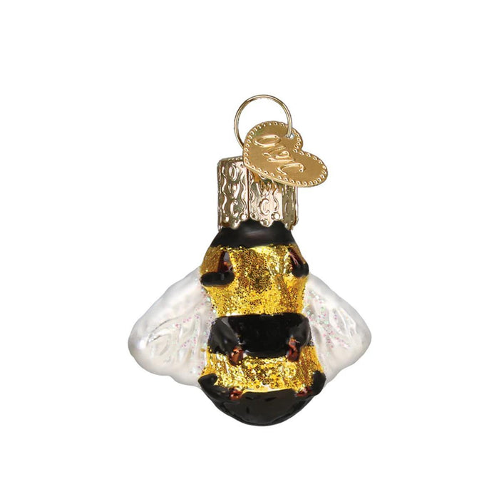 Mini Honey Bee Glass Ornament