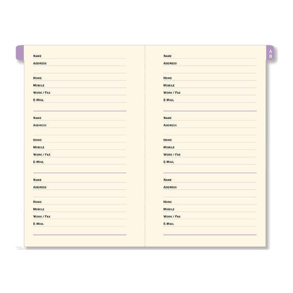 Fuchsia Blooms Pocket Address Book