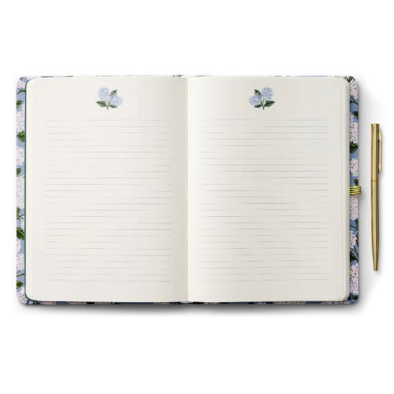 Hydrangea Journal with Pen