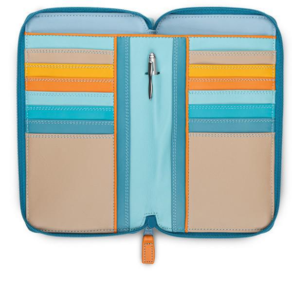 Zip Round Multi Purse with Shoulder Strap - Sardinia