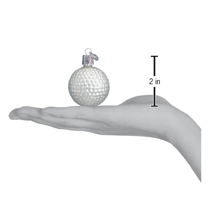 Golf Ball Glass Ornament