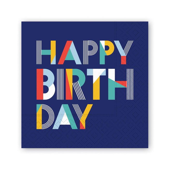 Bold Birthday Beverage Napkins