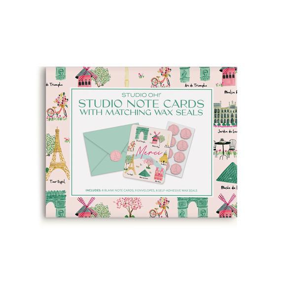 Sights of Paris Note Cards with Matching Wax Seals