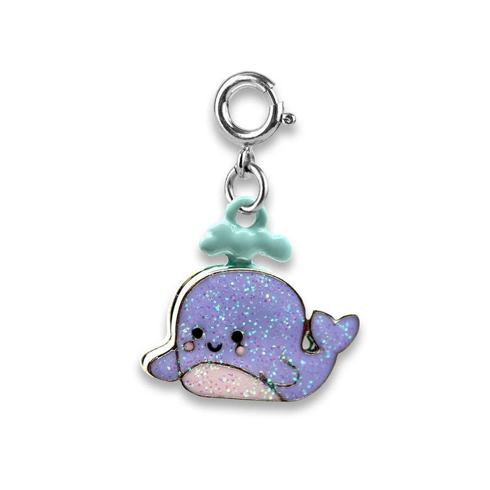 Charm It! Silver Glitter Whale Charm
