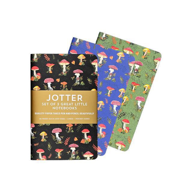 Jotter Mini Notebook Set - Mushrooms