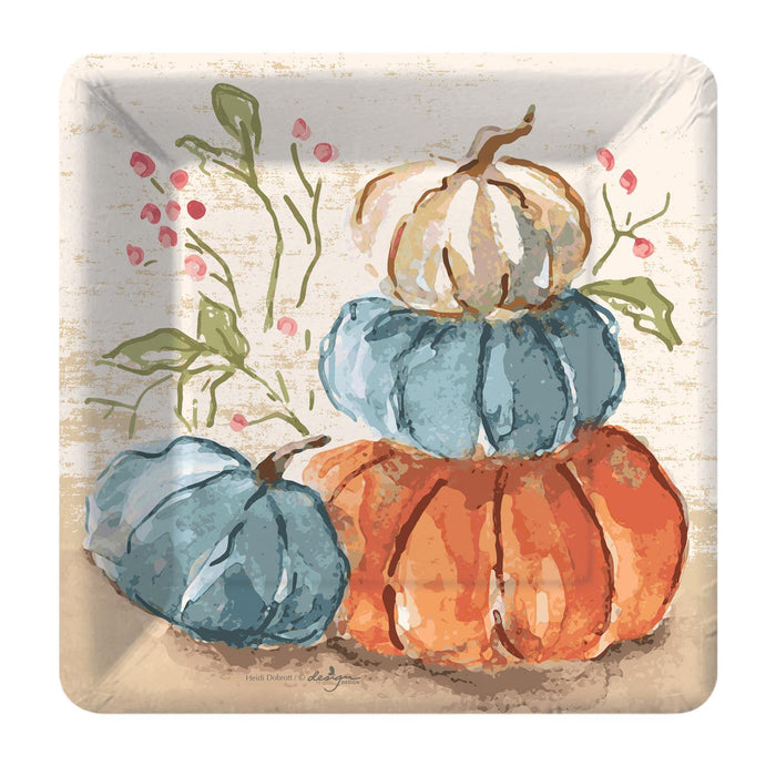Pumpkin Harvest Dessert Plates