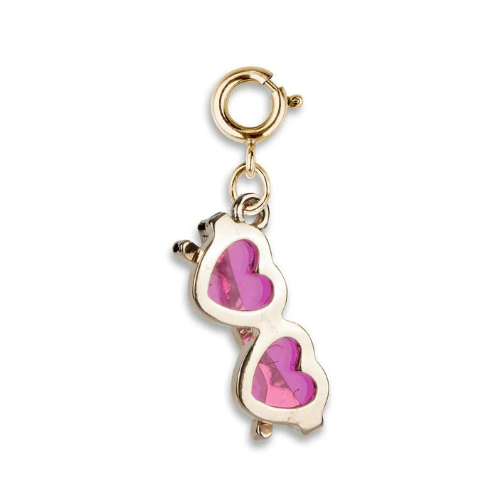Charm It! Gold Heart Sunglasses Charm
