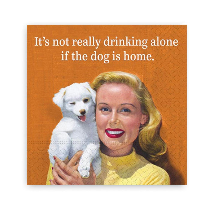 If the Dog is Home Beverage Napkins