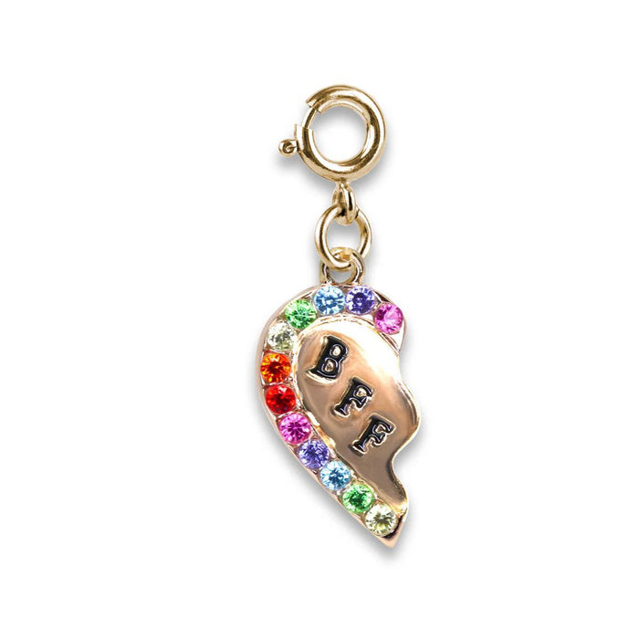 Charm It! Gold BFF Broken Heart Charm