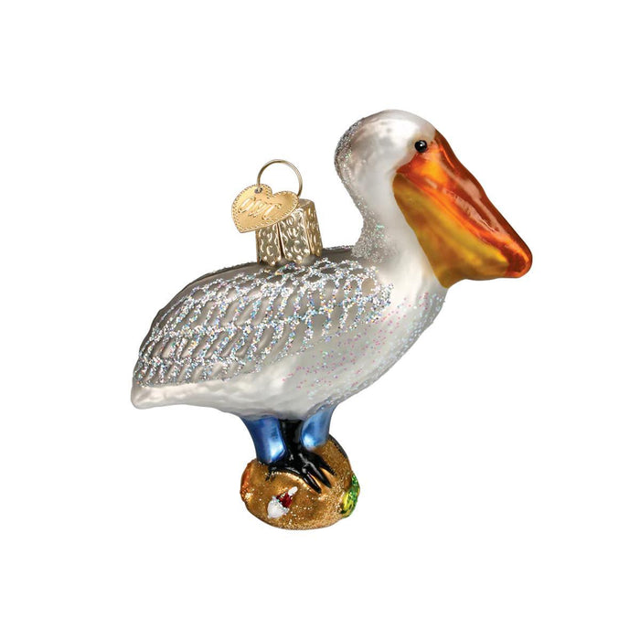 Pelican Glass Ornament