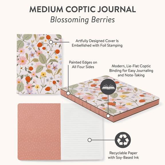 Blossoming Berries Coptic Journal