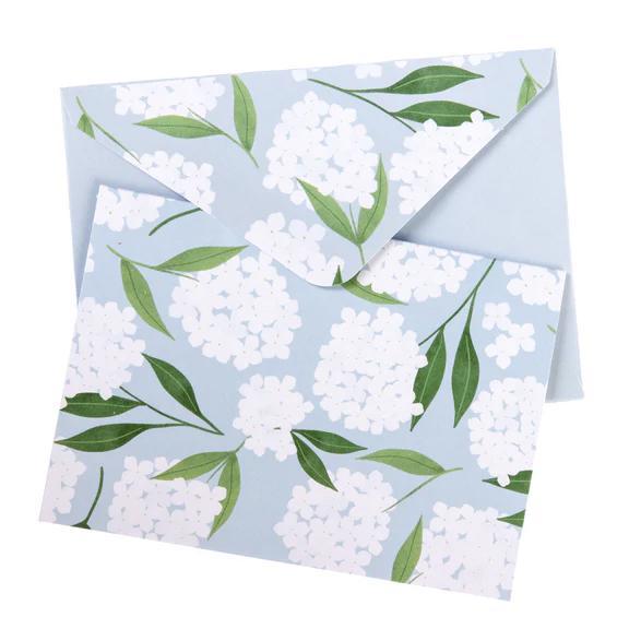 White Hydrangea Boxed Cards