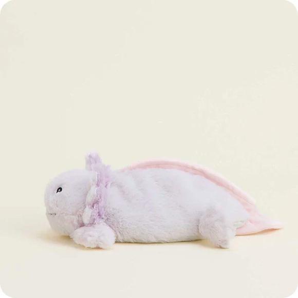 Pink Axolotl Warmies Junior