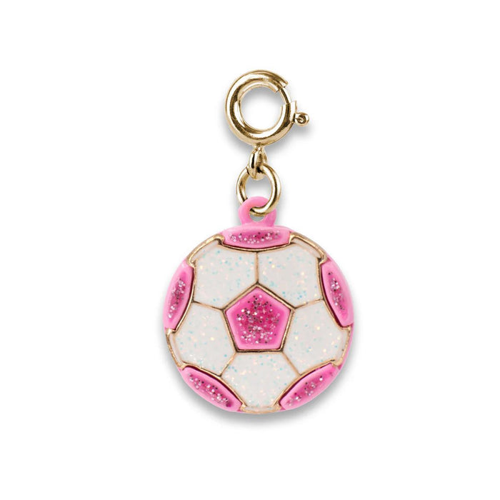 Charm It! Gold Glitter Soccer Ball Charm